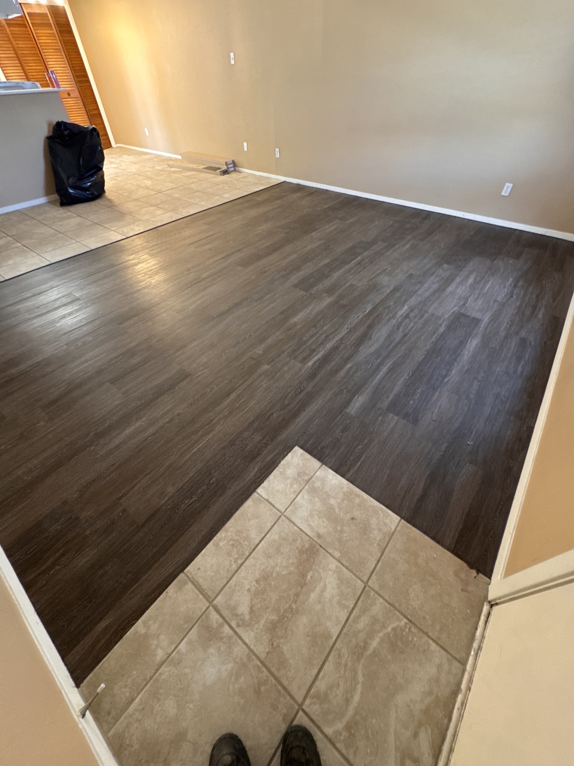 Completed commercial floor project